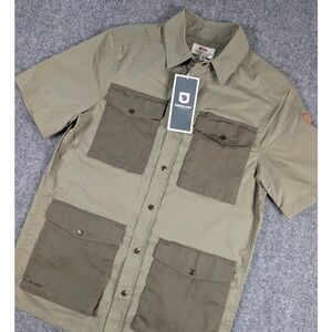 Fjallraven Raven Shirt SS M Mens XS Laurel Green Outdoor Button Down NWT